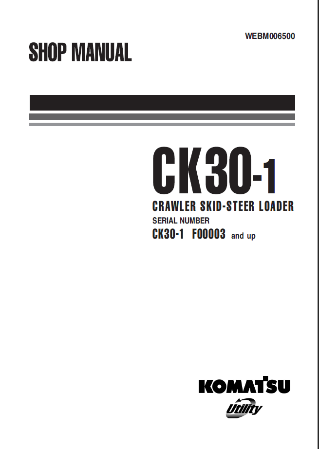 CK30-1 (F00003) Shop Manual