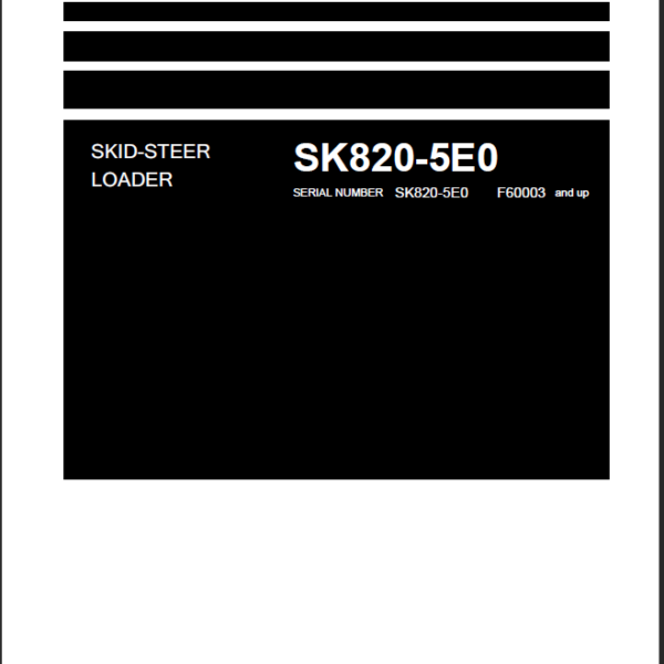 SK820-5E0 Shop Manual