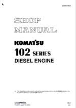 102 SERIES Diesel Engine Shop Manual