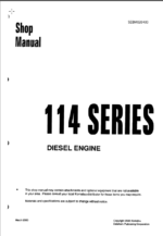 114 SERIES Diesel Engine (SEBM020400) Shop Manual