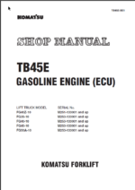 TB45E GASOLINE ENGINE (ECU) Shop Manual