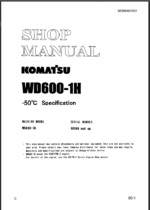 WD600-1H Shop Manual