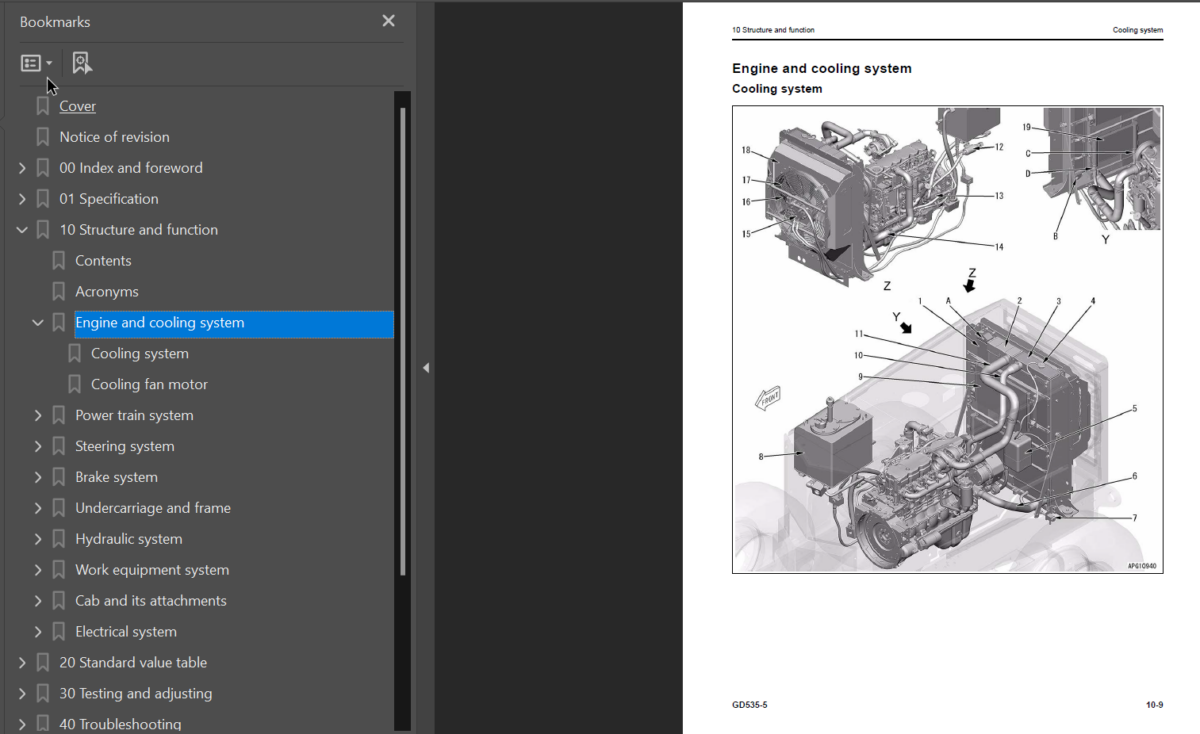 GD535-5 (SEN06650-07) Shop Manual