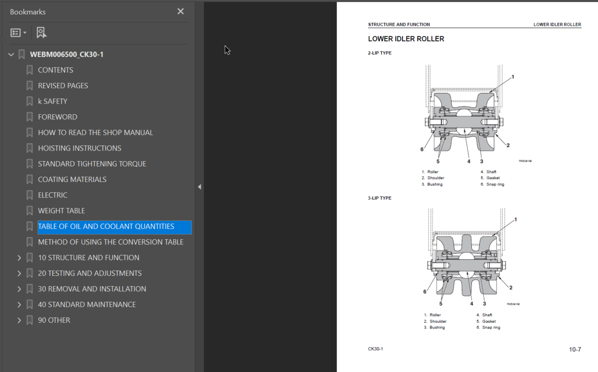 CK30-1 (F00003) Shop Manual