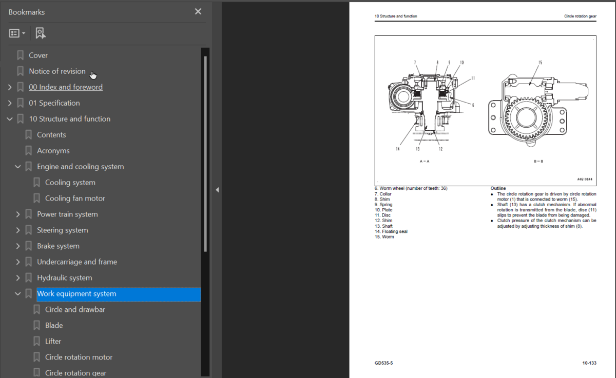 GD535-5 (SEN06650-07) Shop Manual