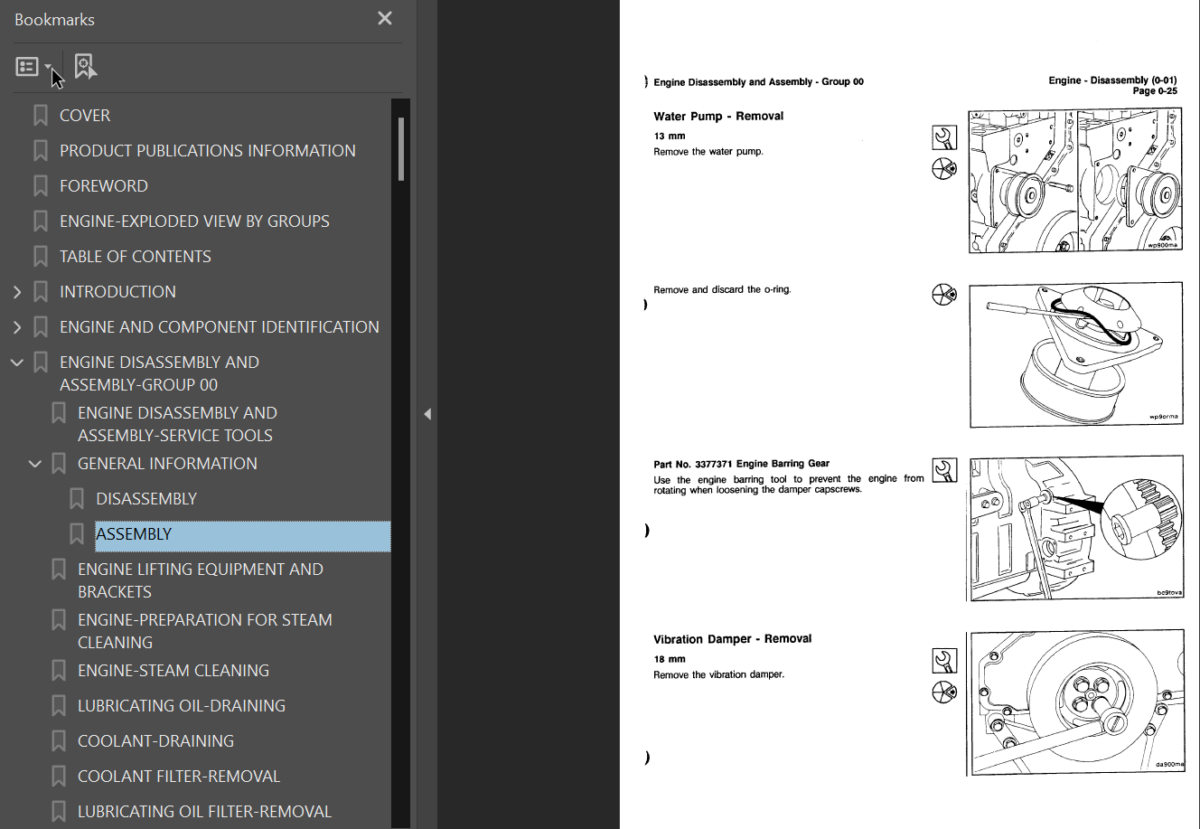 114 SERIES Diesel Engine (SEBM020400) Shop Manual