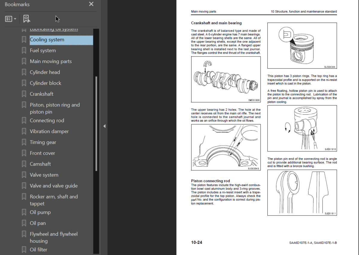 SAA6D107E-1-ASAA6D107E-1-B Engine Shop Manual