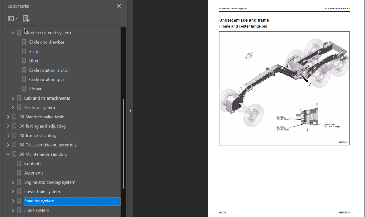 GD535-5 (SEN06650-07) Shop Manual