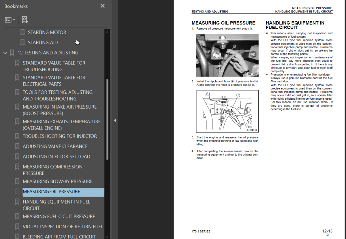 170-3 SERIES Diesel Engine Shop Manual