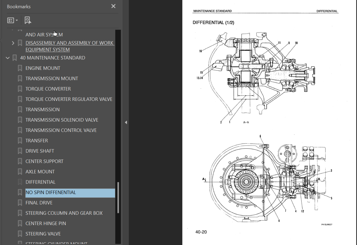 WD600-1H Shop Manual