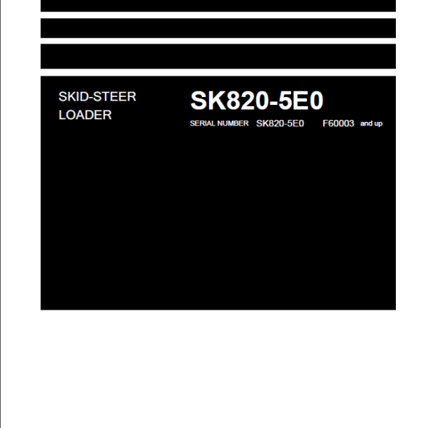 SK820-5E0 Shop Manual