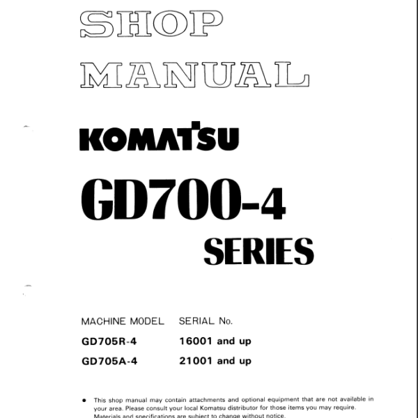 GD700-4 Shop Manual