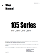105 SERIES (4D105-3 S4D105-3 6D105-1 S6D105-1) Shop Manual