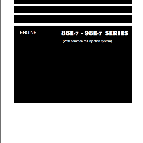 86E-7 - 98E-7 SERIES Engine Shop Manual