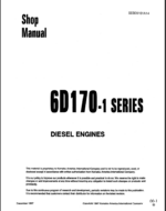 6D170-1 SERIES Diesel Engine Shop Manual