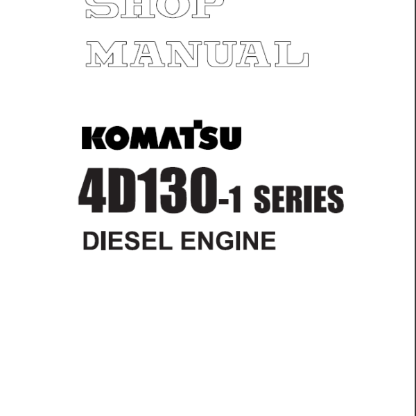 4D130-1 SERIES Diesel Engine Shop Manual