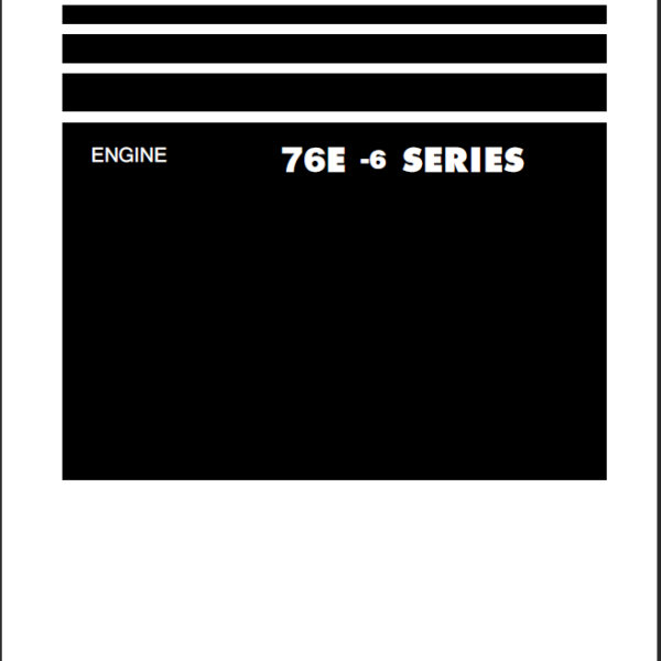 76E -6 SERIES Engine Shop Manual