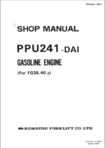 PPU241-DAI Gasoline Engine Shop Manual