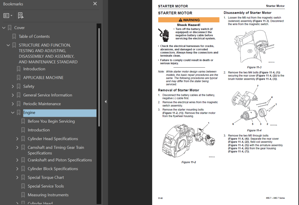 86E-7 - 98E-7 SERIES Engine Shop Manual