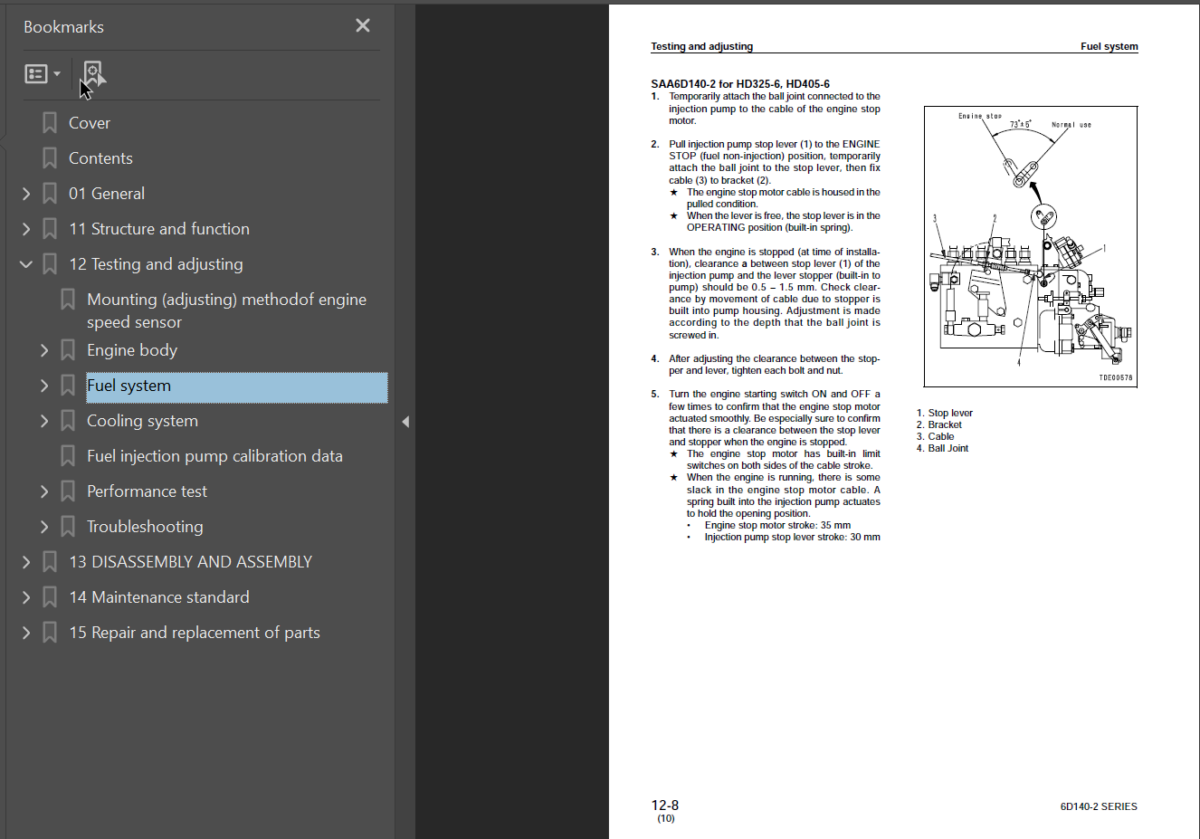 6D140-2 SERIES Diesel Engine Shop Manual