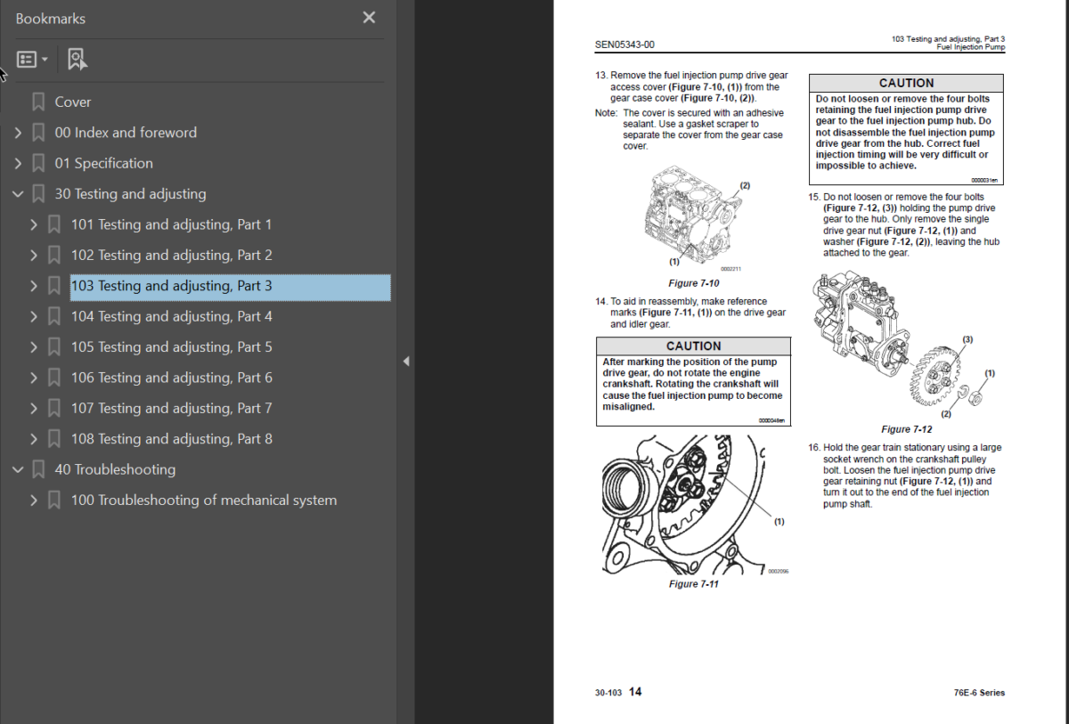 76E -6 SERIES Engine Shop Manual