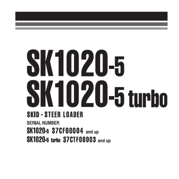 SK1020-5SK1020-5 turbo Shop Manual