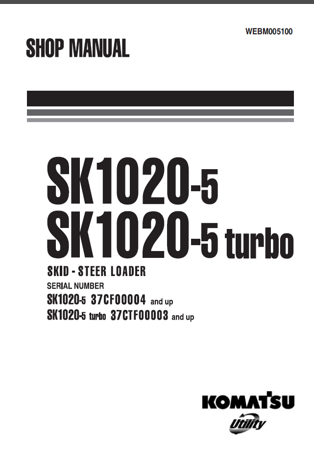 SK1020-5SK1020-5 turbo Shop Manual