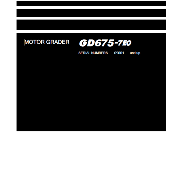 GD675-7E0 Shop Manual