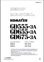 GD555-3A GD655-3A GD675-3A Shop Manual