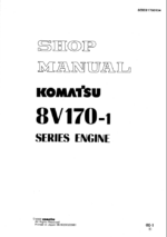 8V170-1 Series Engine (SEBE61700104) Shop Manual