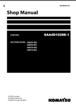 WB93R-8E0WB93S-8E0WB97R-8E0WB97S-8E0 Engine Shop Manual