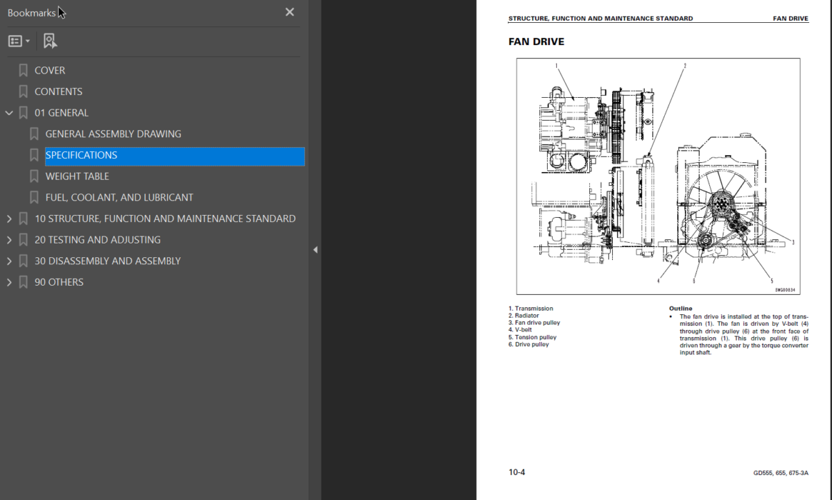 GD555-3A GD655-3A GD675-3A Shop Manual