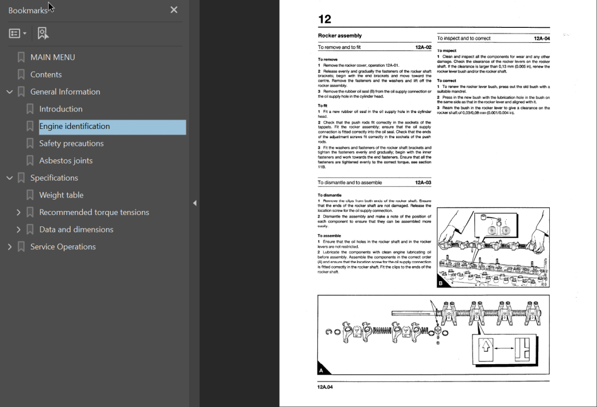 1000 SERIES Diesel Engine Shop Manual