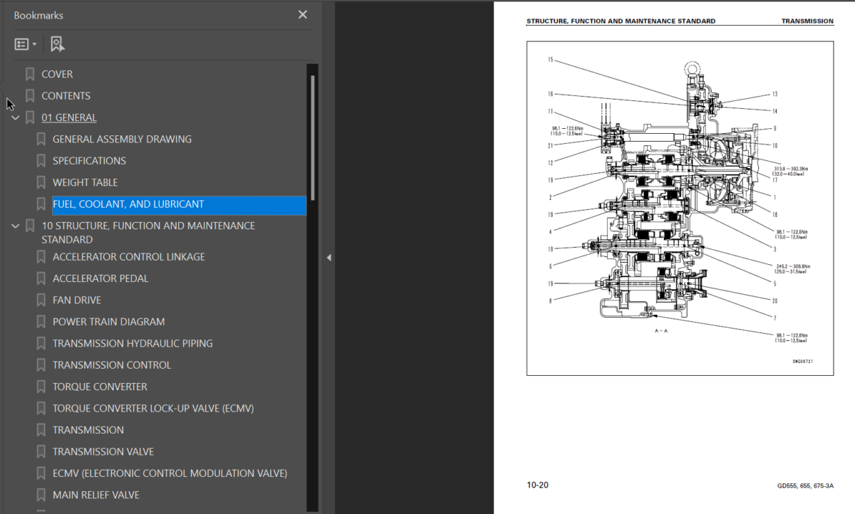 GD555-3A GD655-3A GD675-3A Shop Manual