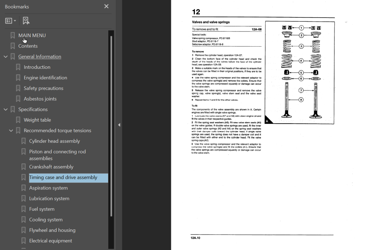 1000 SERIES Diesel Engine Shop Manual