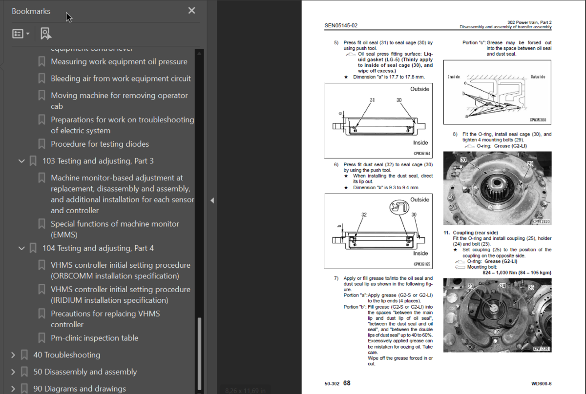 WD600-6 Shop Manual