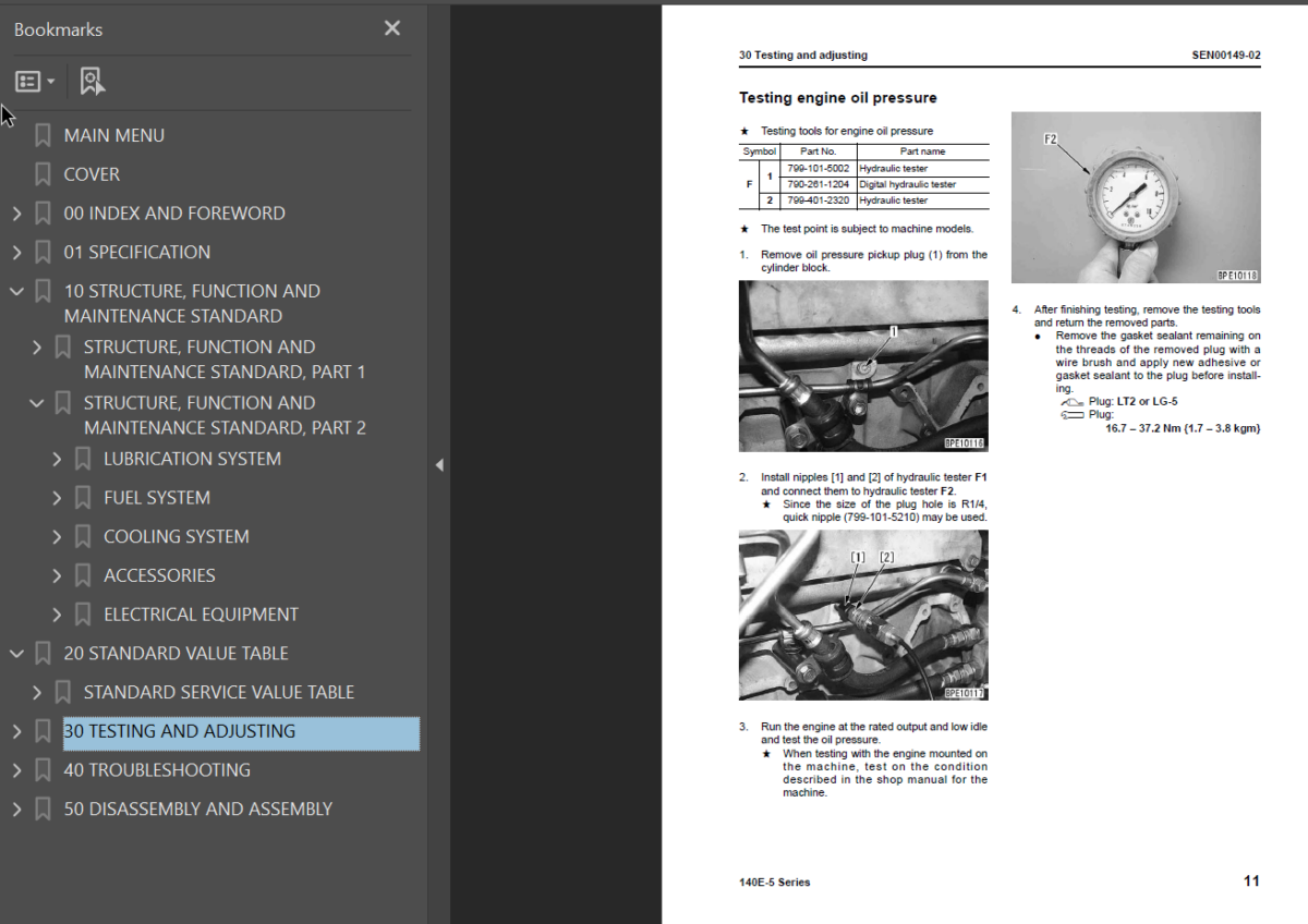 140E-5 SERIES Engine Shop Manual