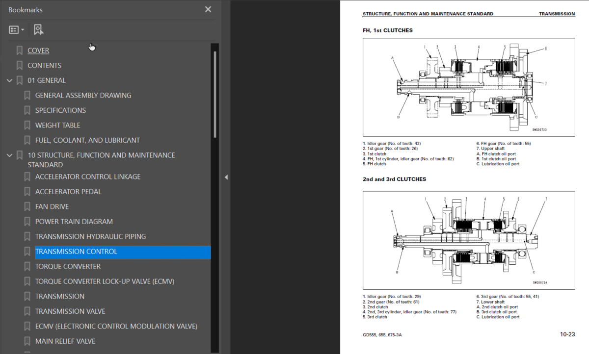 GD555-3A GD655-3A GD675-3A Shop Manual