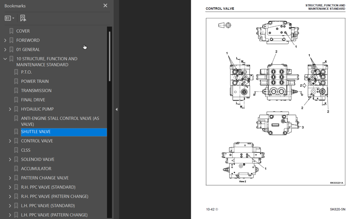 SK820-5N Shop Manual