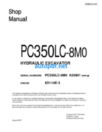 HYDRAULIC EXCAVATOR PC350LC-8M0 Shop Manual