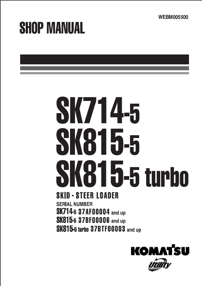 SK714-5 SK815-5 SK815-5 Shop Manual