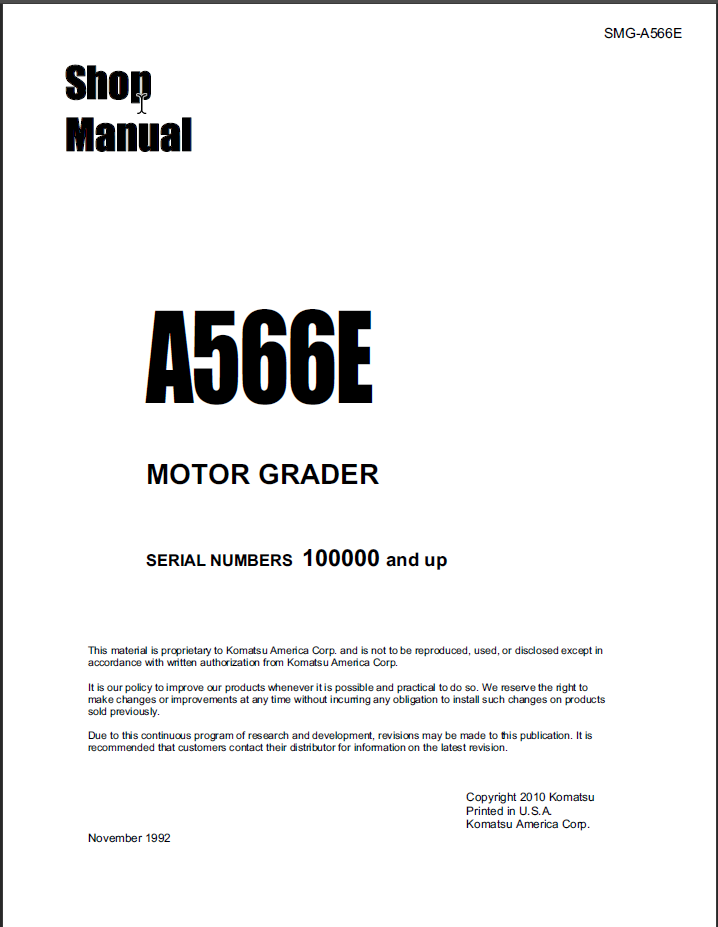 A566E Shop Manual