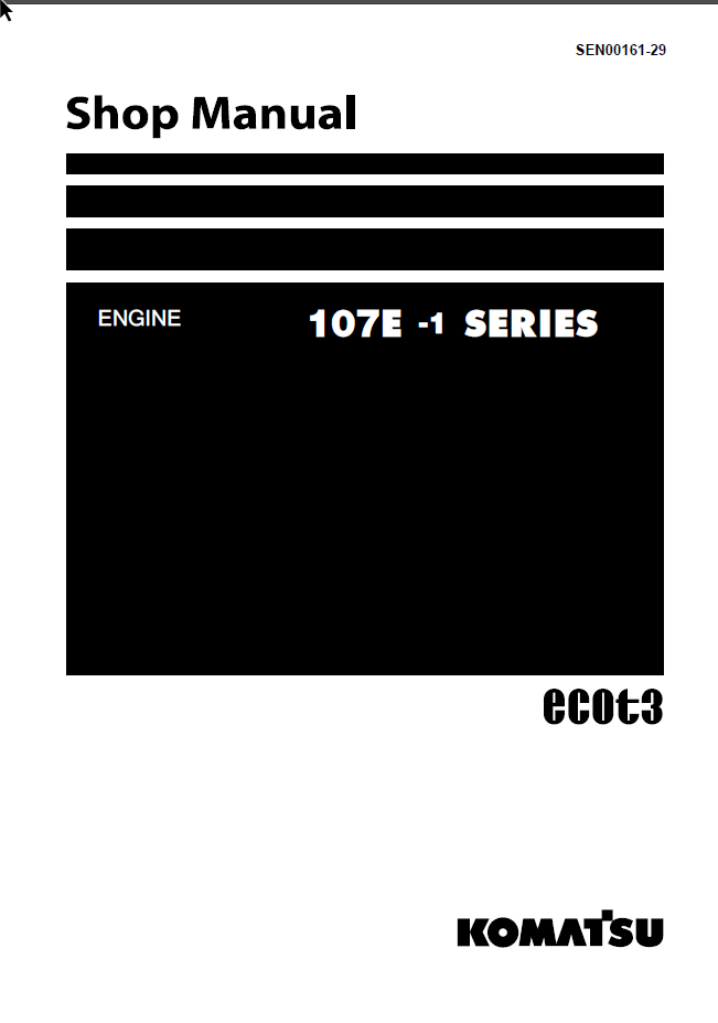 107E -1 SERIES Engine Shop Manual