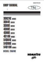 3D82AE 3D84E 3D88E 4D88E 4D98E 4D106 S4D84E S4D98E S4D106 Diesel Engine Shop Manual