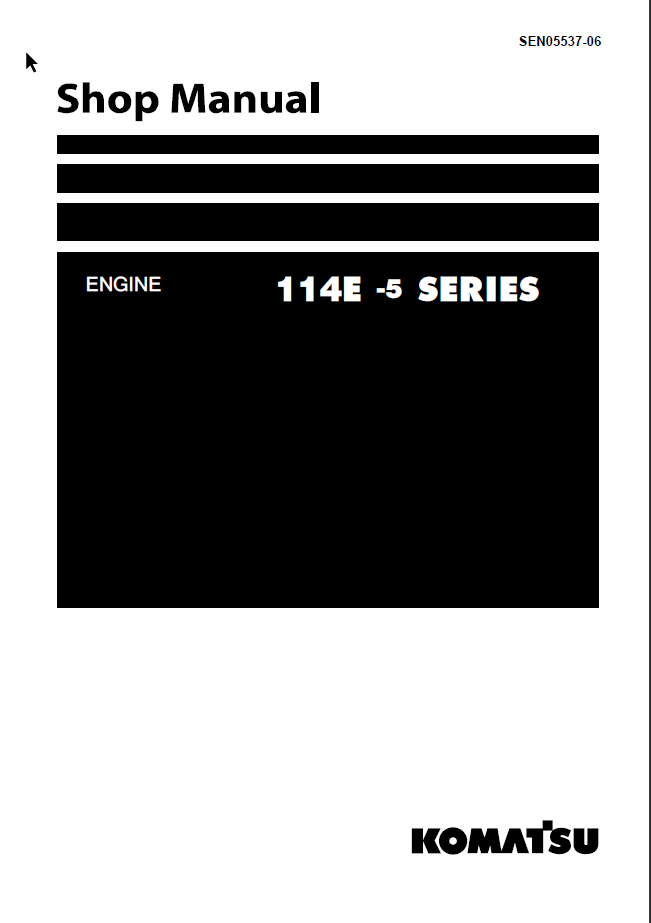 114E -5 SERIES Engine Shop Manual