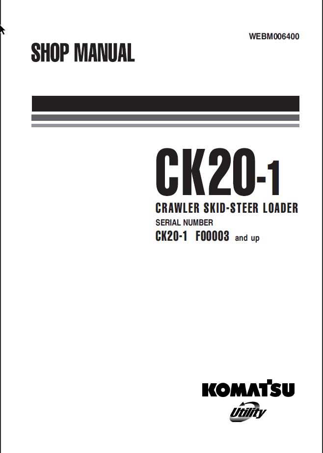 CK20-1 Shop Manual