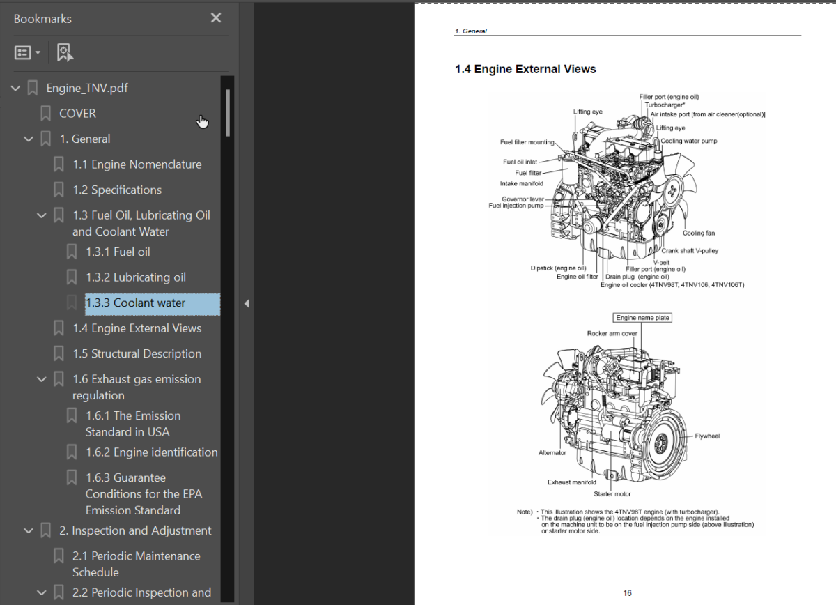 3D82AE 3D84E 3D88E 4D88E 4D98E 4D106 S4D84E S4D98E S4D106 Diesel Engine Shop Manual