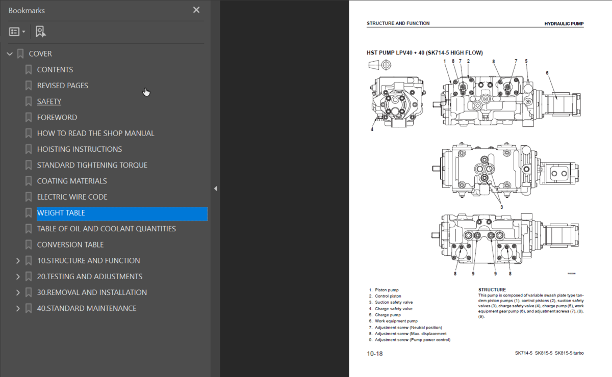 SK714-5 SK815-5 SK815-5 Shop Manual