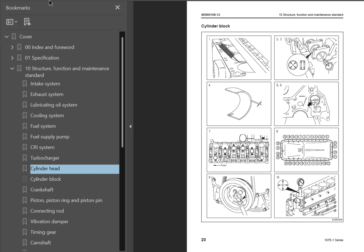 107E -1 SERIES Engine Shop Manual