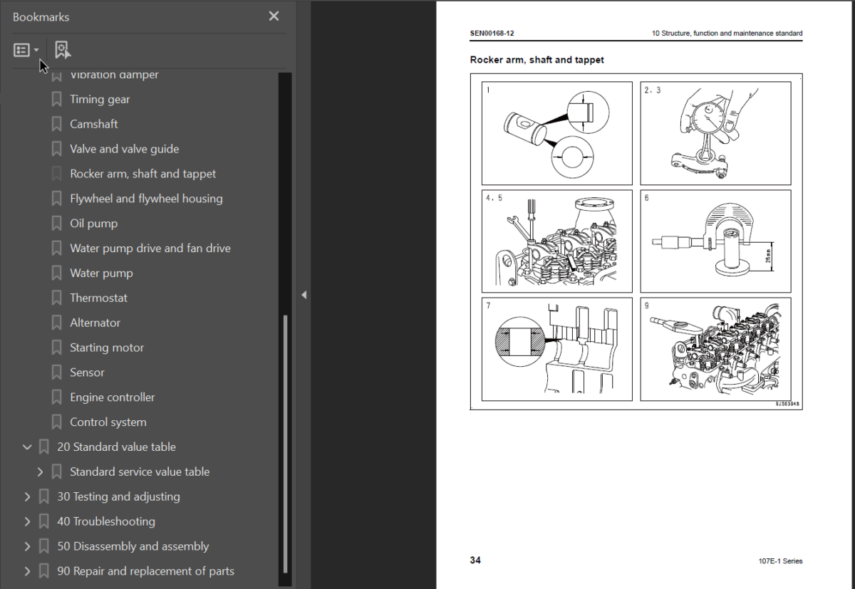 107E -1 SERIES Engine Shop Manual